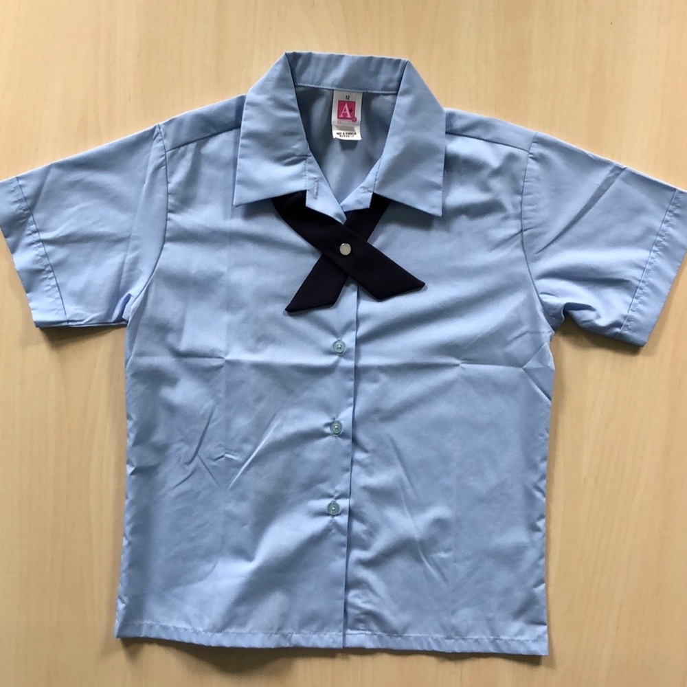Flynn O’Hara Girls Blue Uniform Shirt Size 12 NWOT